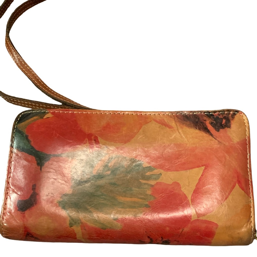 Patricia Nash Red Floral Crossbody Purse Leather Shoulder Bag Boho Art To Wear - Picture 3 of 7